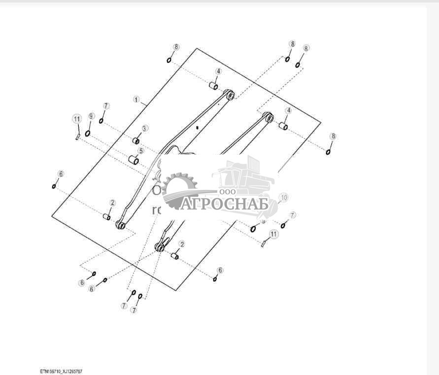 Loader Boom, High Lift Plus Z-Bar 